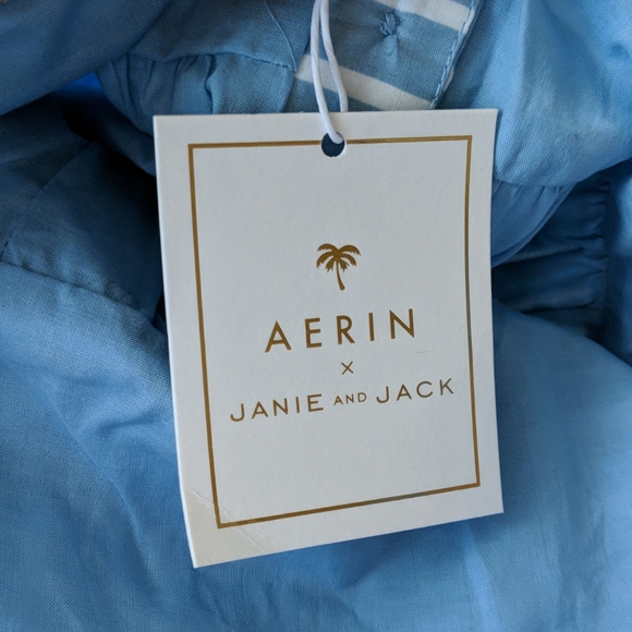 JANIE AND JACK STRIPED BOW JUMPSUIT - Picture 5 of 6